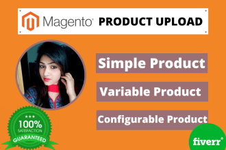 do professional magento product listing and product upload