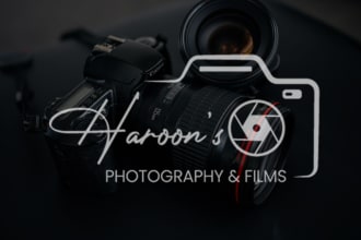 design photography wordmark or professional logo mockup