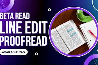proofread, edit, grammar check and spell check english document