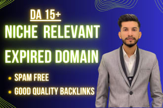 find niche relevant expired domain with quality backlinks