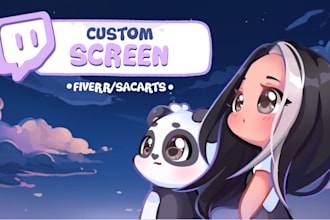 draw custom twitch banner or screen for you