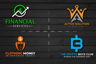do financial repair credit accounting consulting tax insurance bank logo maker