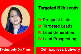 do lead generation and GEO targeted lead prospecting for you