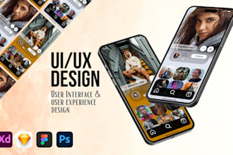 create mobile app UI and website UI design