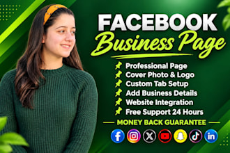 do facebook business page creation , fb fan page and setup
