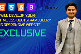build responsive HTML CSS bootstrap website