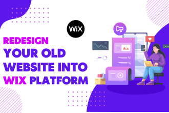 redesign your old website into wix platform