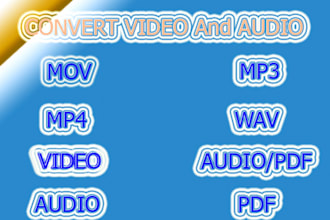 convert videos and audio to any format