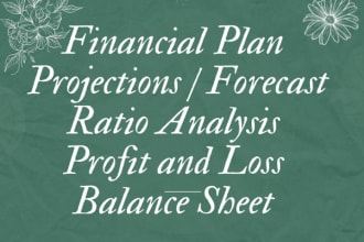 do profit and loss financial statements forecast projections analysis