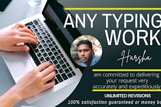 do any kind of typing work