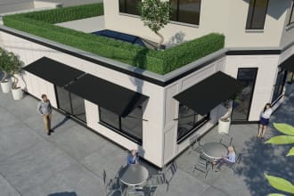 design realistic exterior 3d rendering and animation
