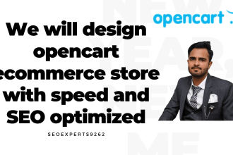 design opencart ecommerce store with speed and SEO optimized