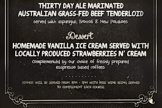 share 2 Chalk Menu Flyer PSD