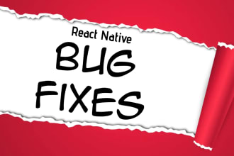 fix bugs or errors in react native mobile app