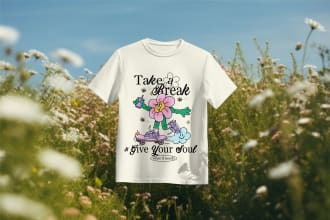 create hand drawn vintage cartoon mascot for t shirt etc
