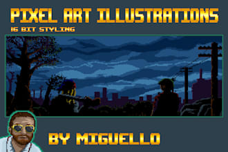 create any pixel art illustration