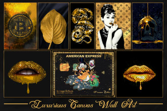 design luxury motivational and creative canvas wall art