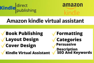 be your amazon kindle KDP virtual assistant