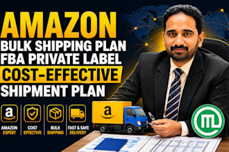 create amazon fba pl shipments plan, bulk shipping plan and inventory management