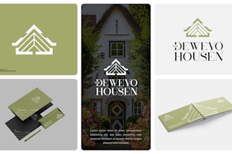 design a modern minimalist logo and brand style guide