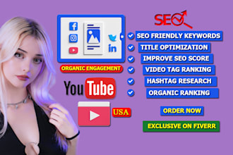 youtube promotion video SEO for organic ranking and growth