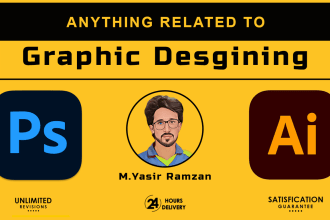 be your expert graphic designer and photoshop expert