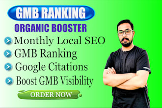 do monthly local SEO services for gmb ranking and google map citation