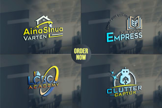 create or edit a modern custom 3d business logo design