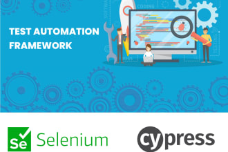do web test automation using selenium, cypress, cucumber and specflow