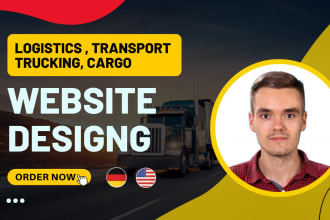create logistics website, trucking, dispatch, transport, freight broker website