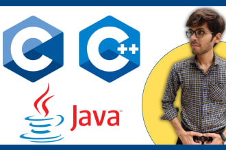 help to finish c, cpp, java assignments and practicals