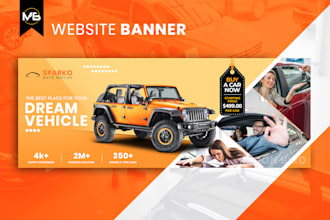 design website banner, shopify banner, website slider, facebook cover