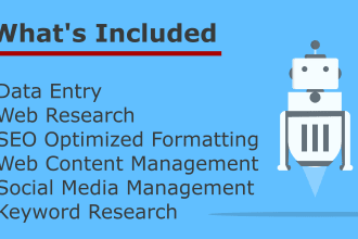 be your virtual assistant for research, data entry, copy paste
