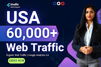 send USA organic web traffic