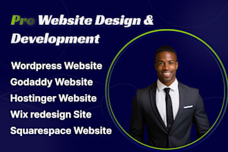 ecommerce wordpress website with hostinger, godaddy squarespace and wix redesign