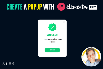 create a popup with elementor