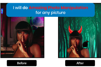 do photo manipulation and photo editing