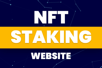 create an nft staking website with reward and affialiate system