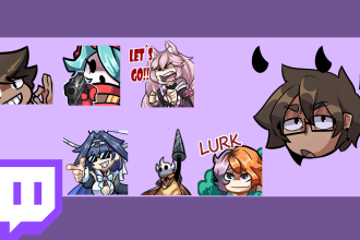 draw custom twitch emotes