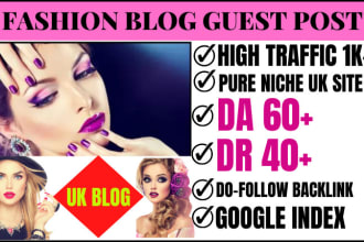 publish fashion guest posts on high da fashion UK blogs,