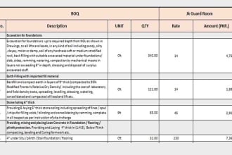 do material take off and detailed construction estimation