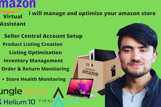 be your amazon fba store virtual assistant, account manager