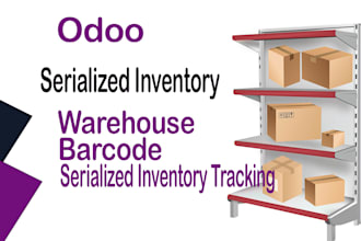 configure odoo warehouse, barcode, and serialized inventory tracking