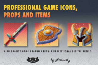 draw professional game icons, props, items and more
