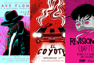 design professional concert poster or flyer for your band