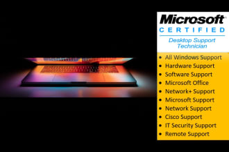 provide professional computer, PC or laptop support or fix hardware issues