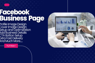 do facebook business page creation, fb fan page set up, banner, cover design