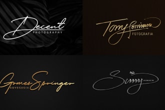 create your photography, signature logo design