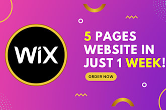 do 5 page website in just 1 week through wix