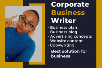 write your corporate business documents